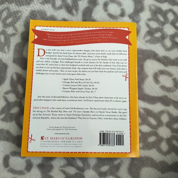 Erin Chase $5 dinner mom cookbook book low cost budget cooking recipes - Picture 2 of 6